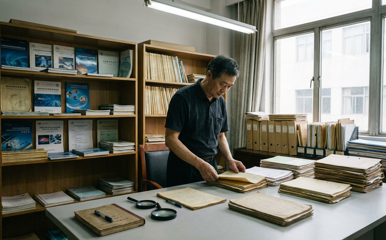 Archive research and editorial documentation materials