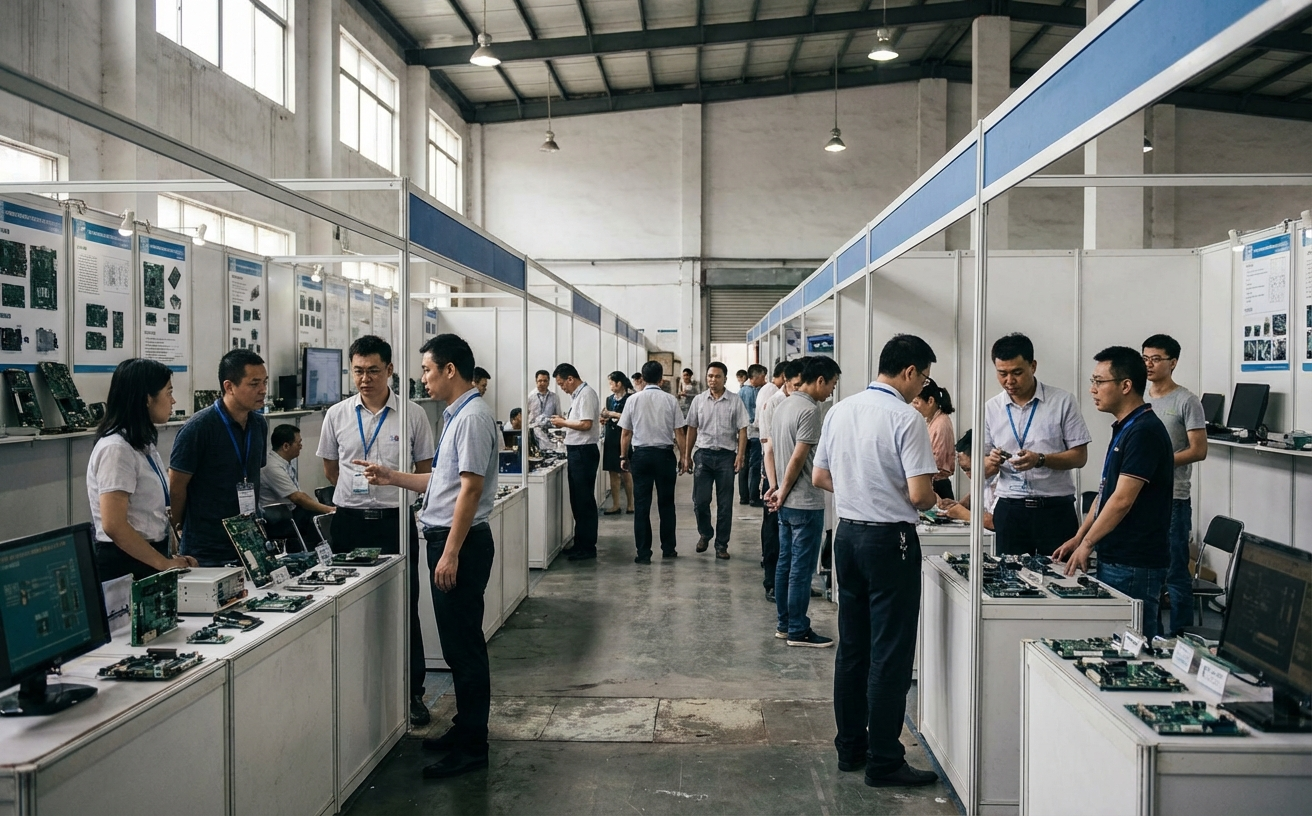 China domestic tech exhibition atmosphere